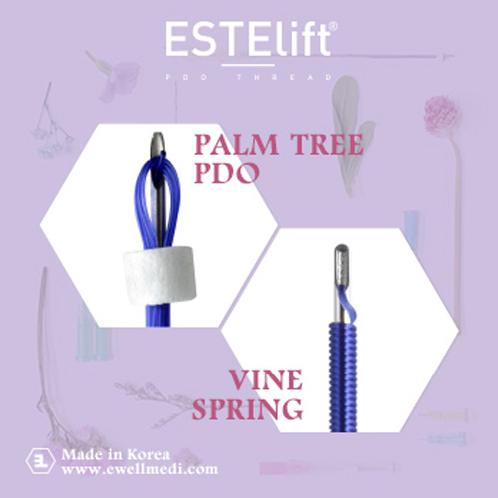 Face / Skin Lifting ESTElift PDO Thread - PALM TREE (MULTI-SUTURE) / VINE SPRING (CAVERN SPRING COG)